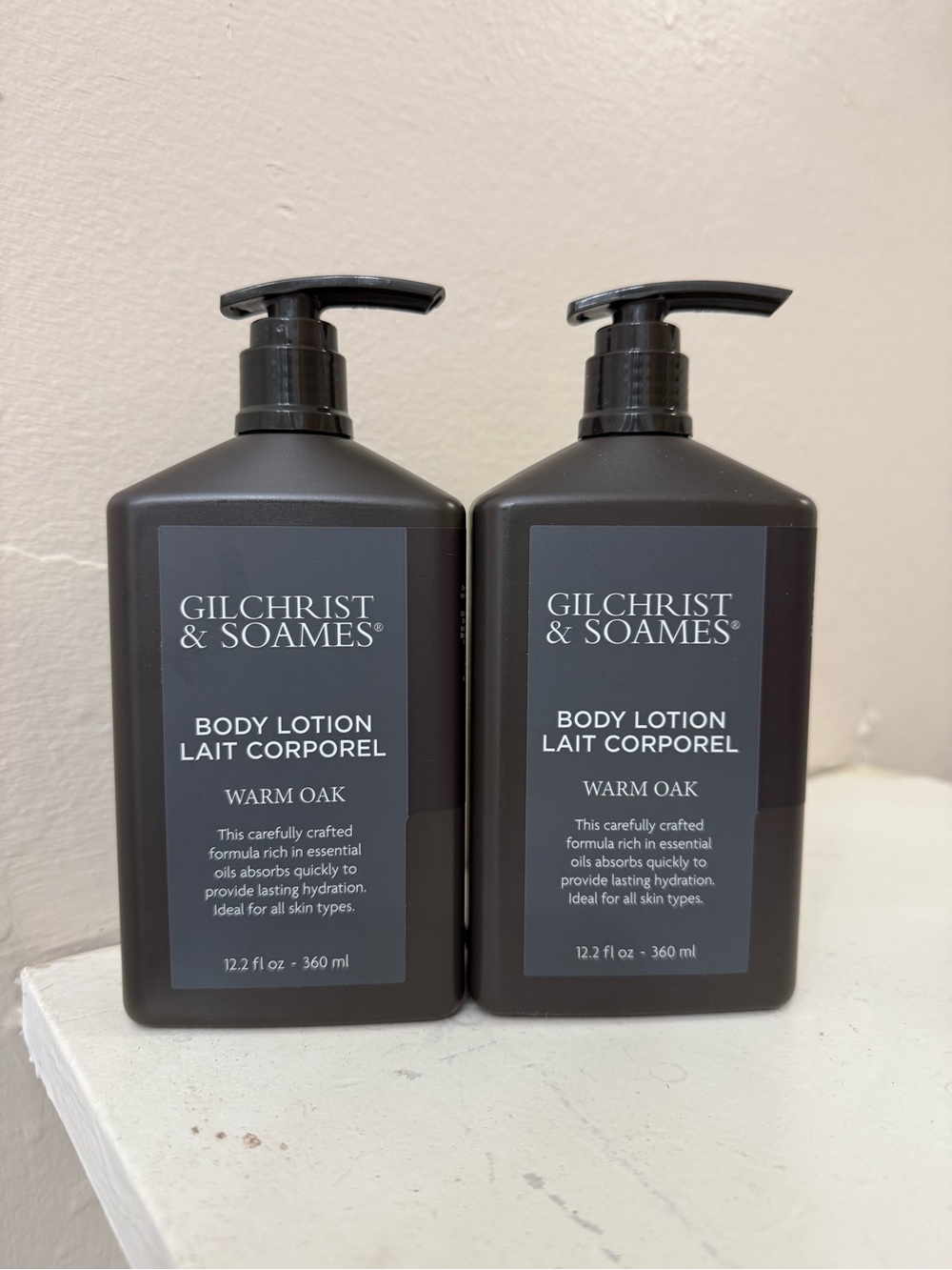 New GilChrist & Soames Body Lotion Set of 2